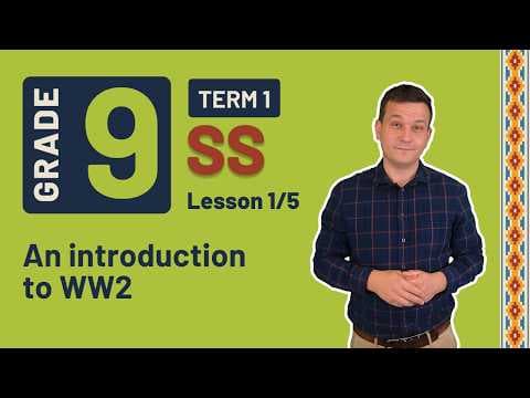 Gr9 SS: History An introduction to WW2